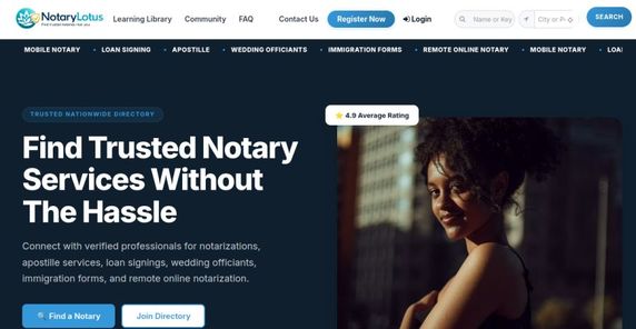 Directory and visibility platform for Notary Lotus