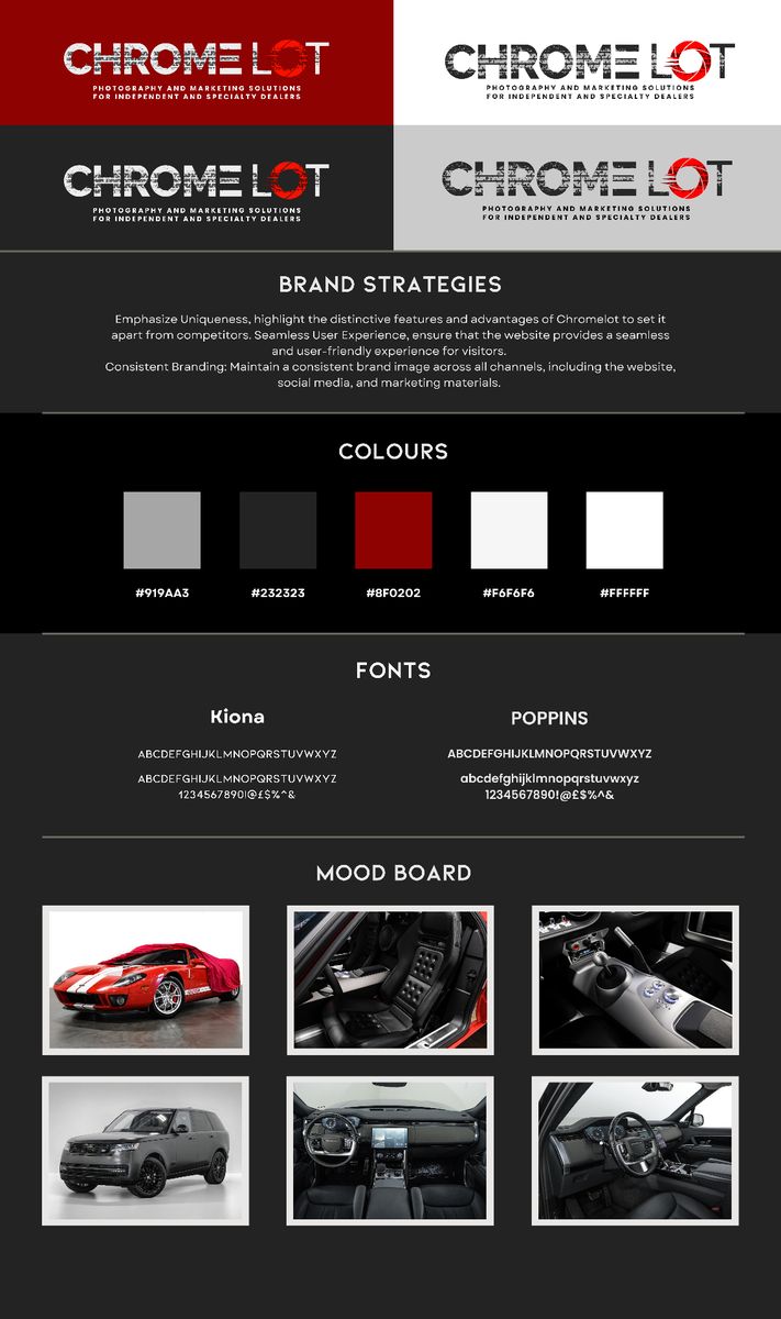 Colour, type and usage for Chrome Lot