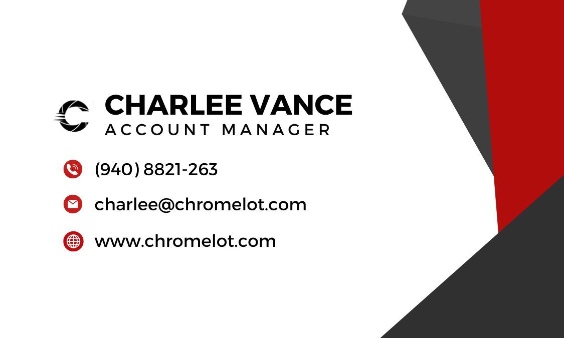 Business card designed for Chrome Lot