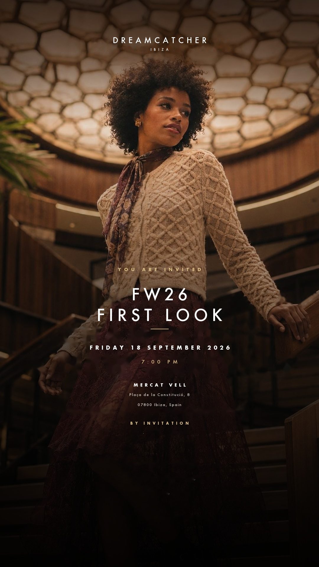 FW26 campaign story designed for DreamCatcher Ibiza