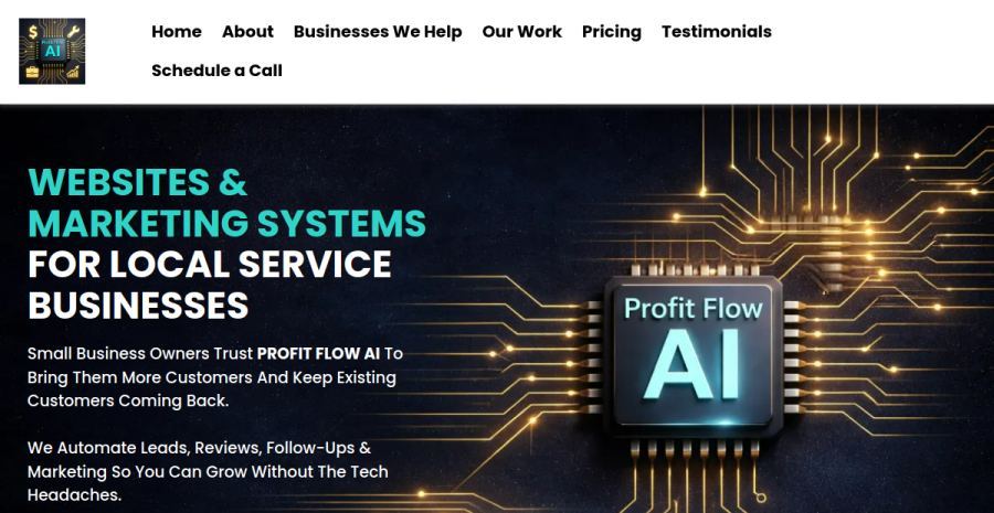 ProfitFlow AI website