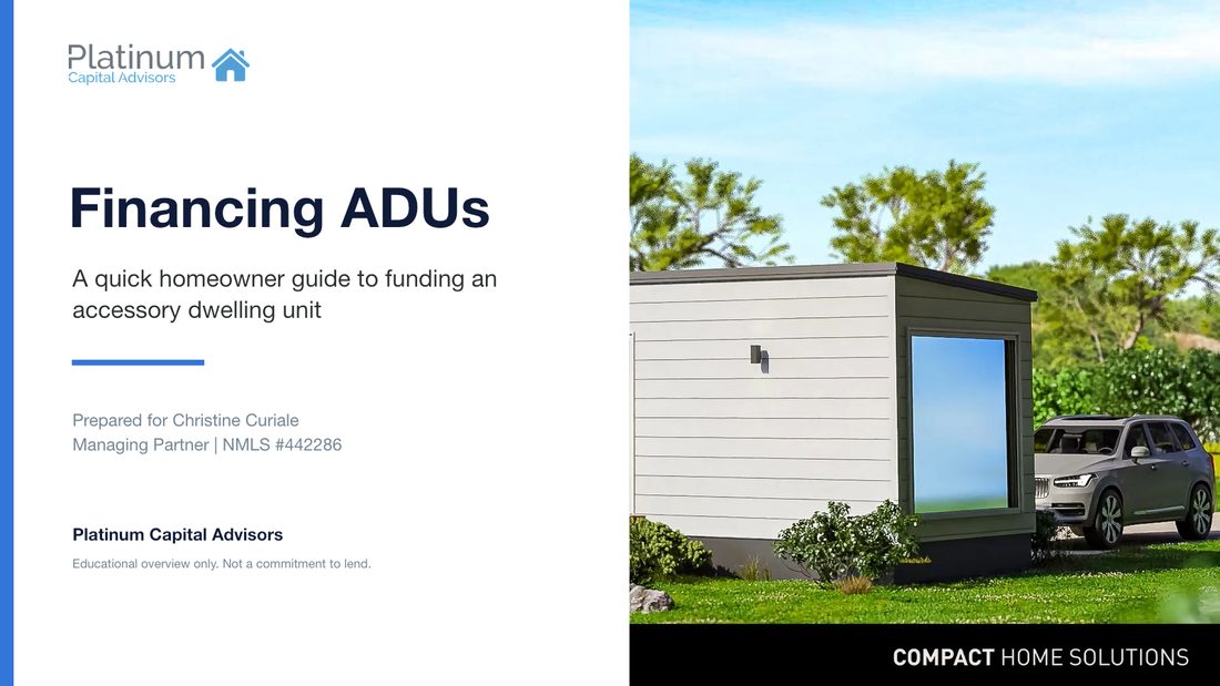 ADU financing guide designed for Platinum Capital Advisors