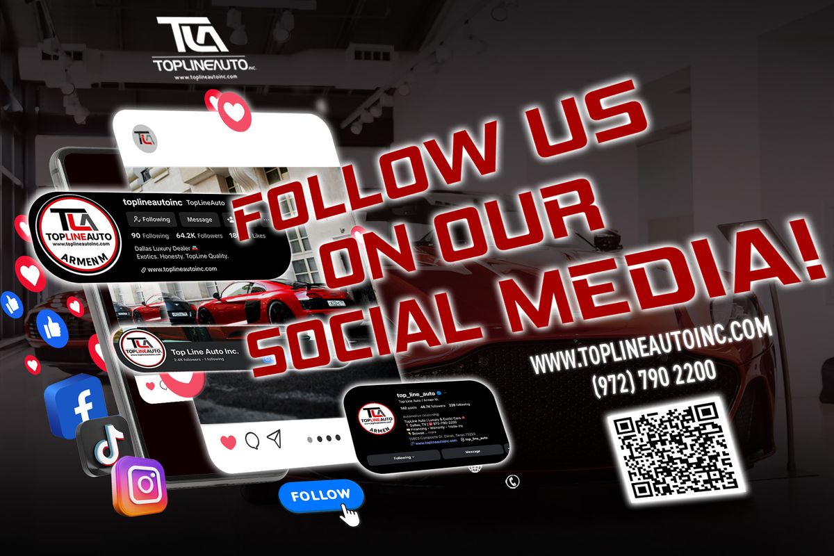 Follow us campaign designed for Top Line Auto